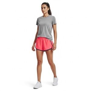 Under Armour Womens Size Medium Gym Shorts Pink Running Athletic Training Active